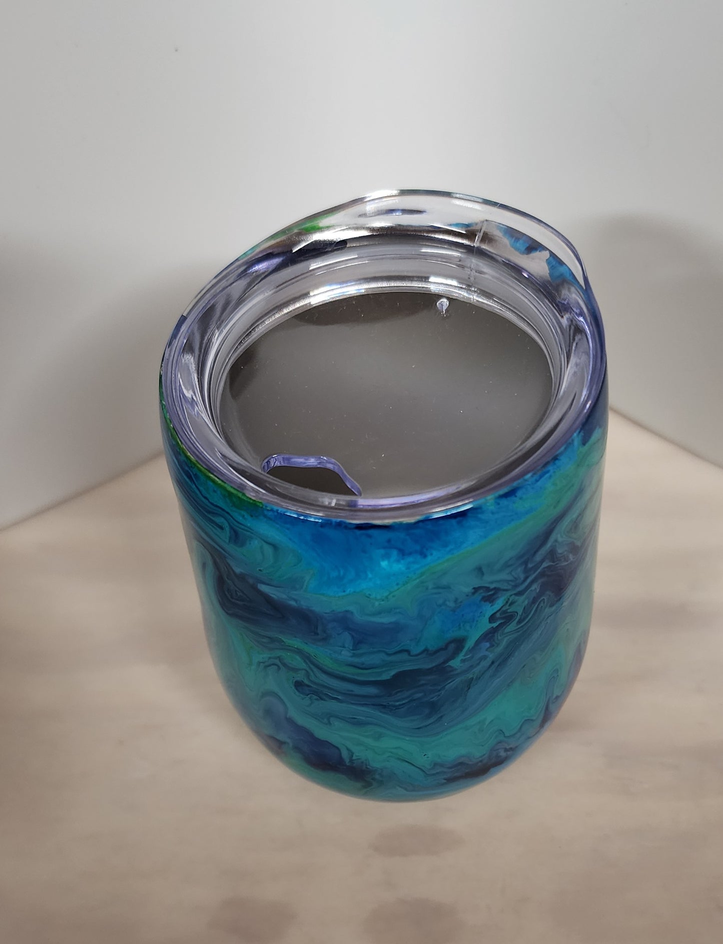 Colorful Custom 12oz Stainless steel Wine cup with lid