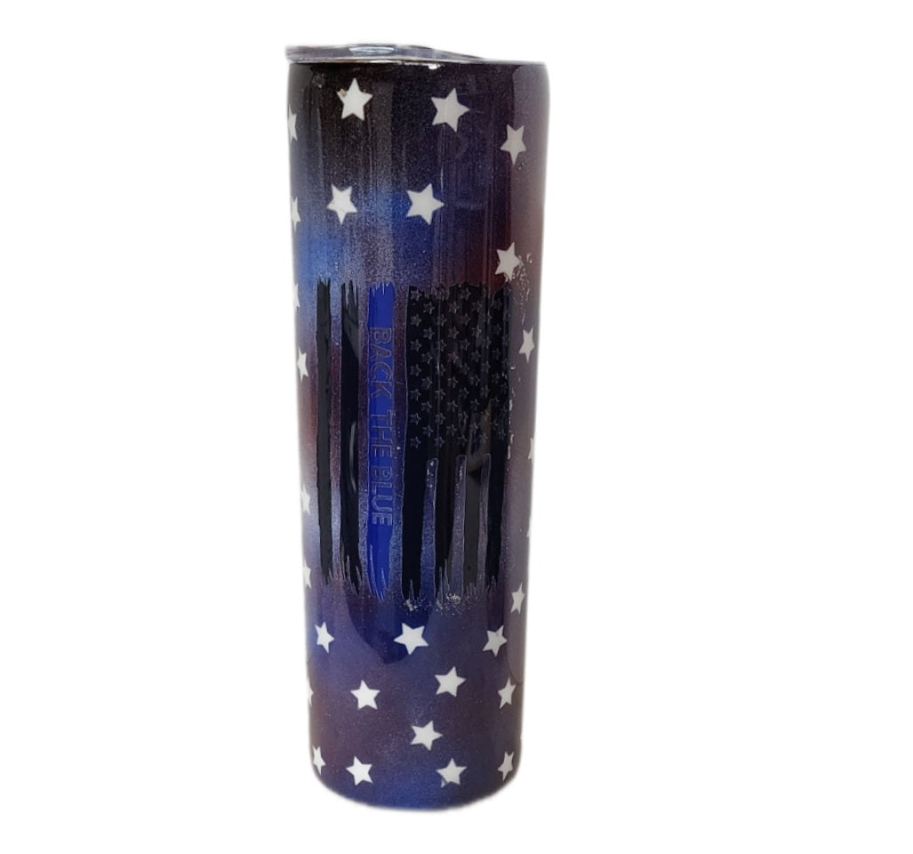 30oz "Back the Blue" Custom Tumbler